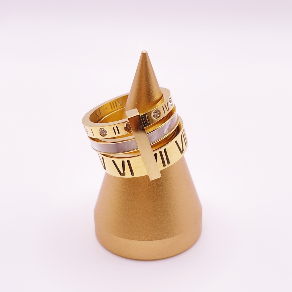 Elegant Gold Roman Numeral Ring
